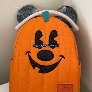 Loungefly mickey pumpkin mini backpack